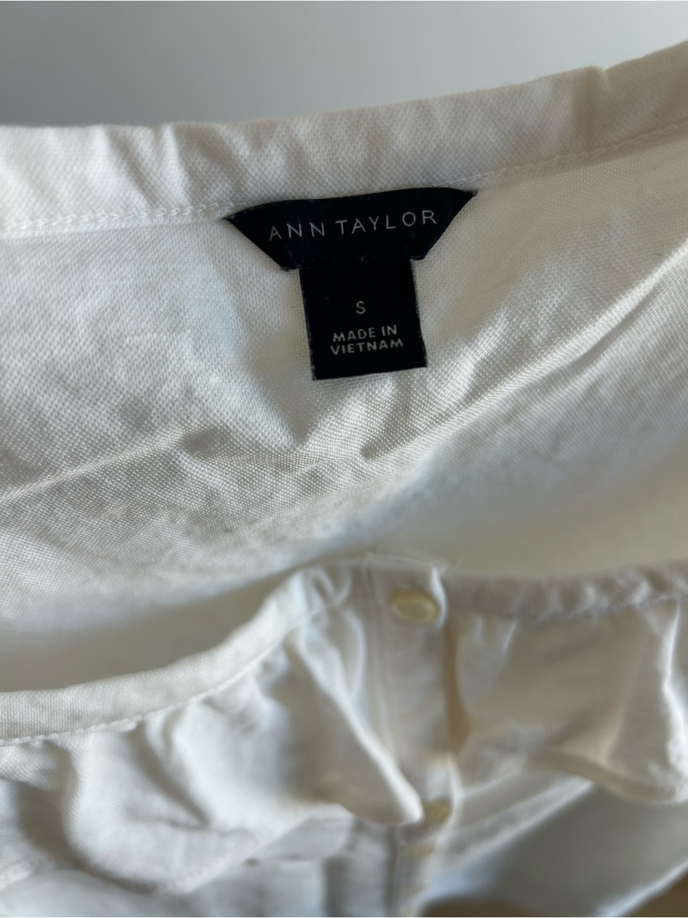 Ivory Ruffled Square Neck - Picture 3 of 3